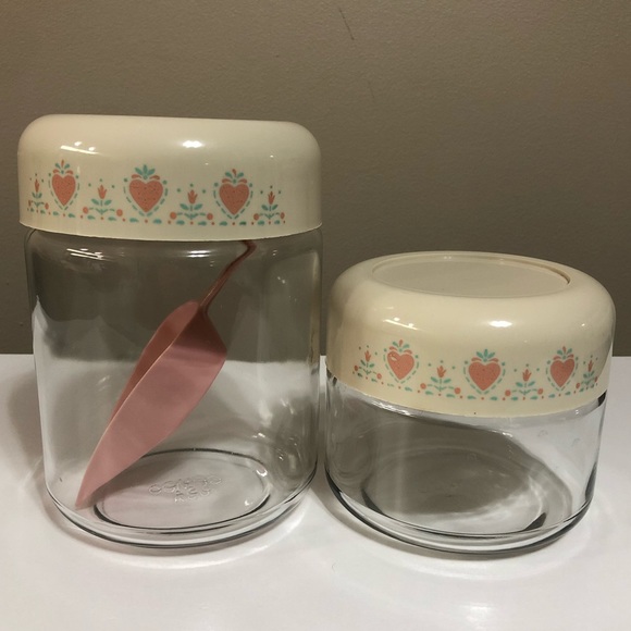 Vintage Corning Forever Yours Glass Jar Canisters - Picture 4 of 12